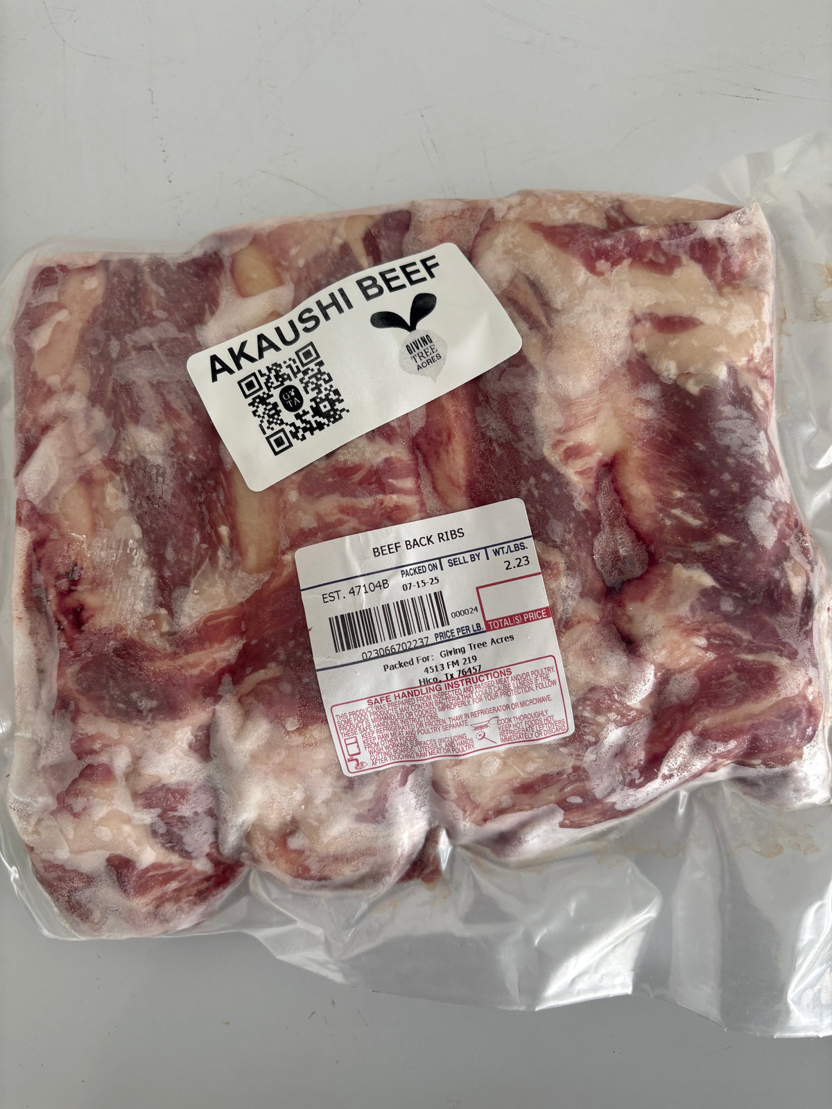 100% Grass-Fed Beef Dino Ribs (Pasture-Raised, Akaushi x Angus)
