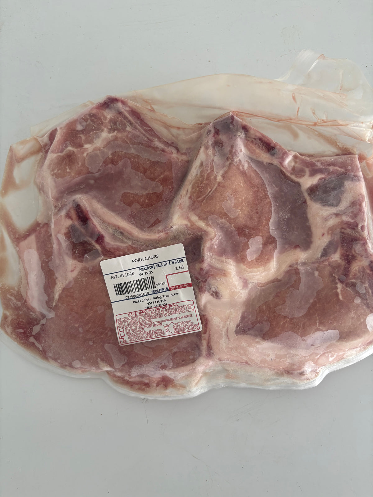 Pasture-Raised Bone-In Pork Loin Chops (Non-GMO, Corn & Soy-Free)
