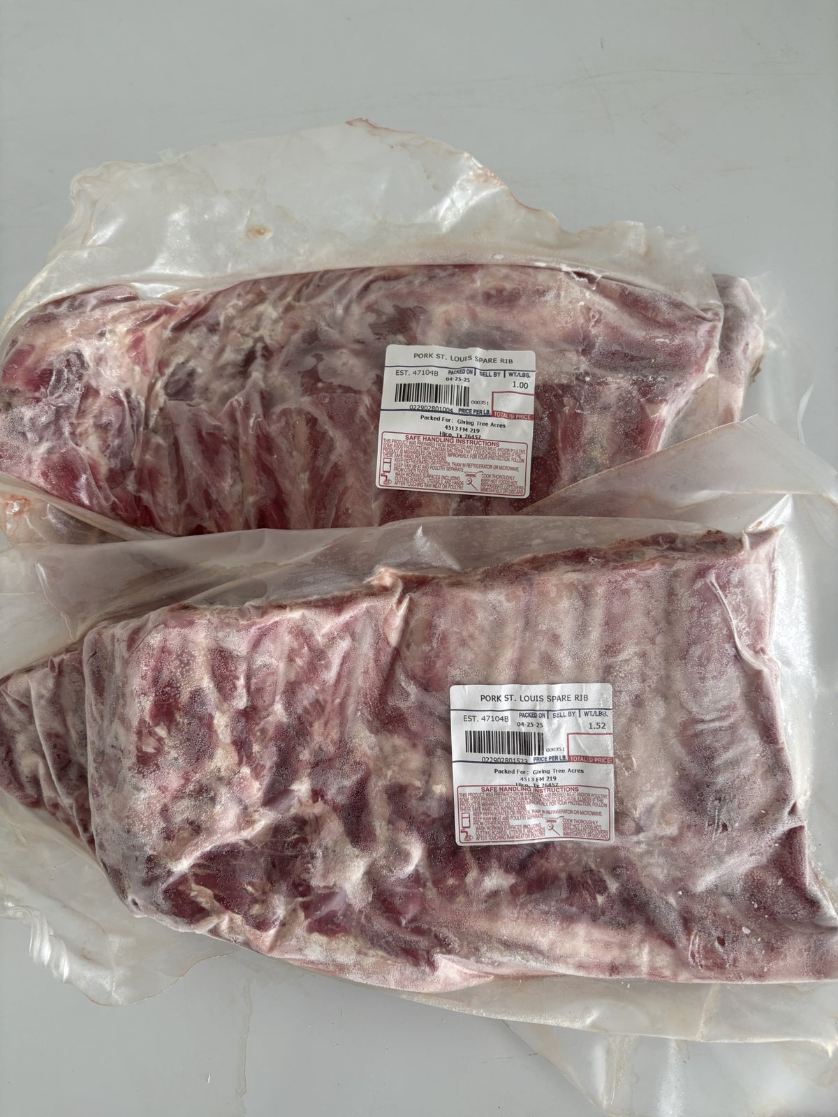 Pasture-Raised St. Louis-Style Ribs (Non-GMO, Corn & Soy-Free)