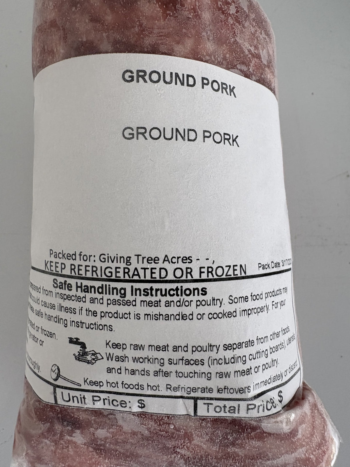 Pasture-Raised Ground Pork (Non-GMO, Corn & Soy-Free)
