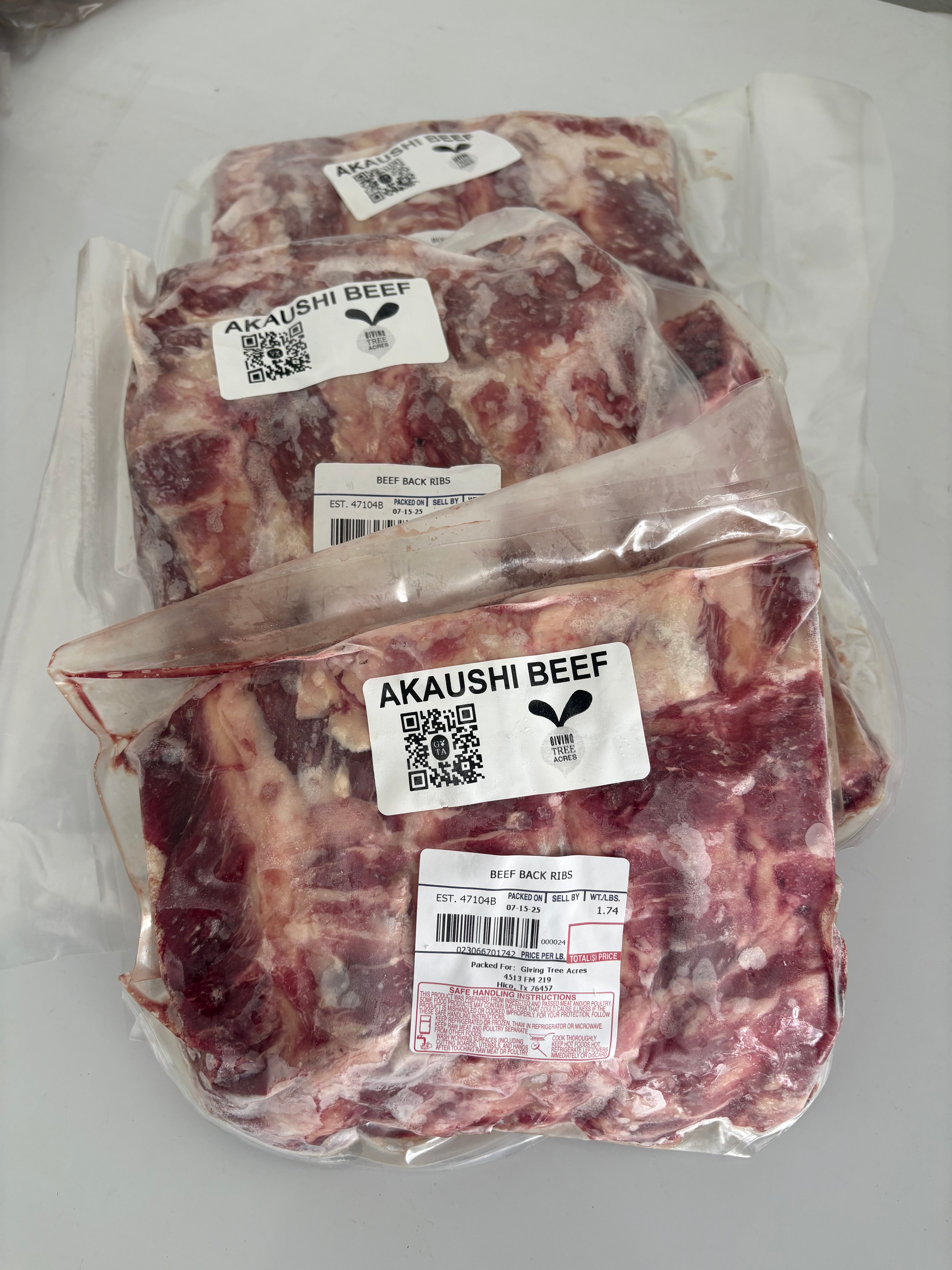 100% Grass-Fed Beef Dino Ribs (Pasture-Raised, Akaushi x Angus ...