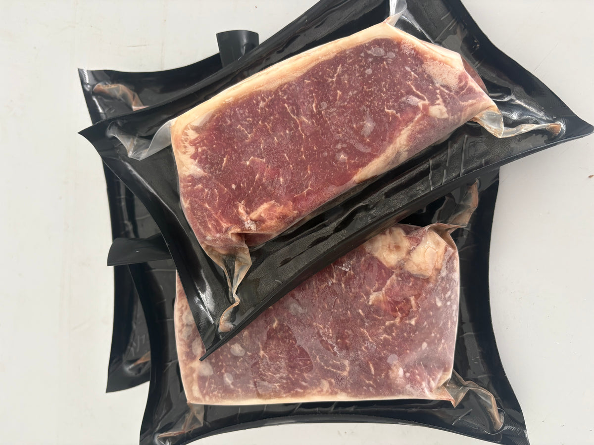 100% Grass-Fed New York Strip Steak (Pasture-Raised, Angus Beef)