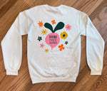 Flower Power Lightweight Crewneck Sweatshirt