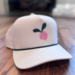 Radish Embroidered Rope Cap