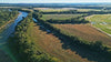 Sky view of farm land