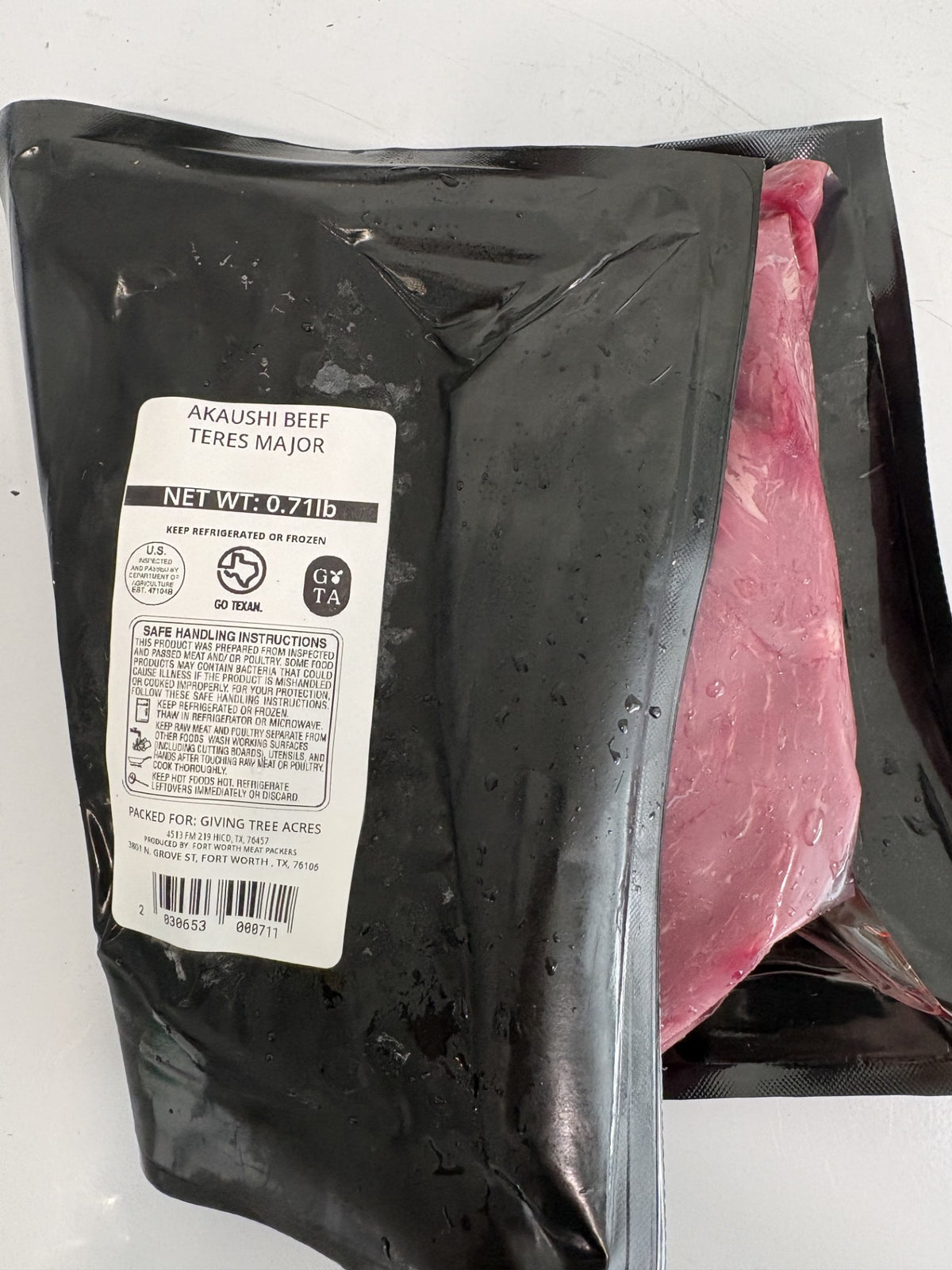100% Grass-Fed Teres Major (Pasture-Raised, Akaushi x Angus Beef)